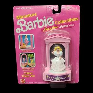 Vintage Miniature Barbie Collectibles "Superstar Barbie 1989"
